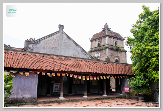 Hình ảnh tháp Hòa Phong ở Chùa Dâu Bắc Ninh 